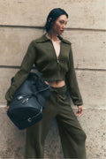 ALO Voyage Duffle - Black Leather