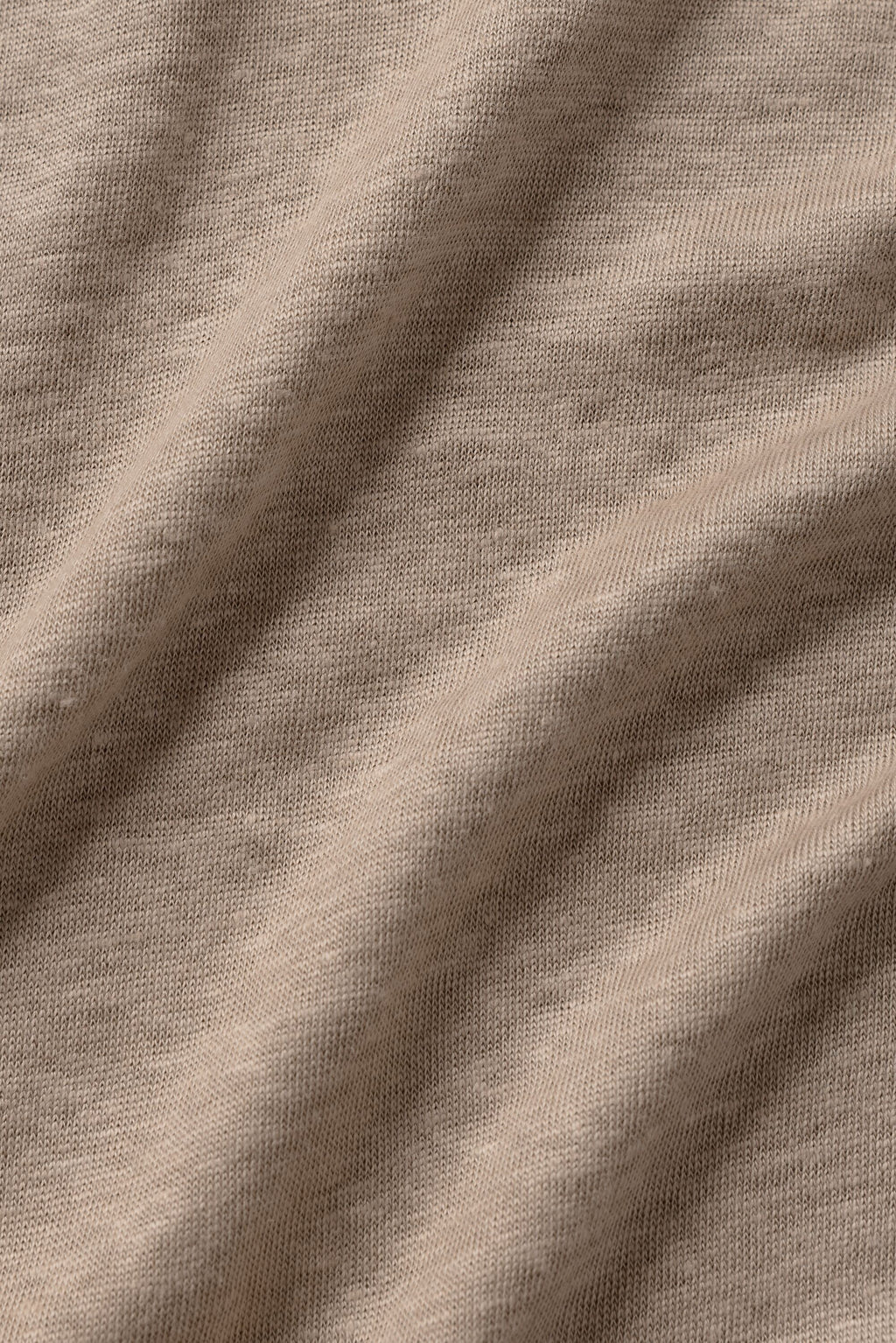 Linen Jersey Coastal Short Sleeve Tee - Gravel